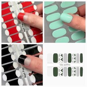 Nail Polish Strips by Lily & Fox/Nail Fox {Similar to Color Street} 4 Sets - NEW